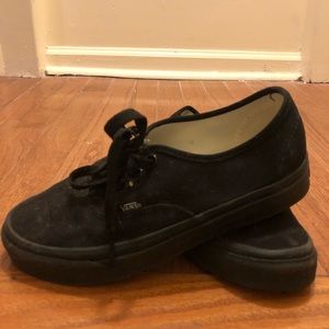 Black lace up vans